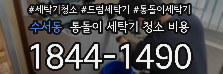 수서동 통돌이 세탁기 청소 비용
