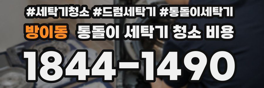방이동 통돌이 세탁기 청소 비용