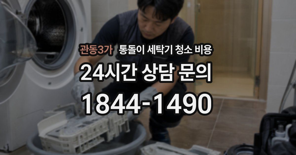 관동3가 통돌이 세탁기 청소 비용