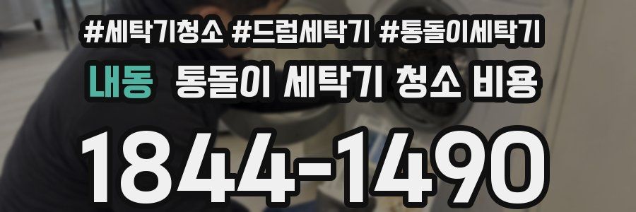 내동 통돌이 세탁기 청소 비용