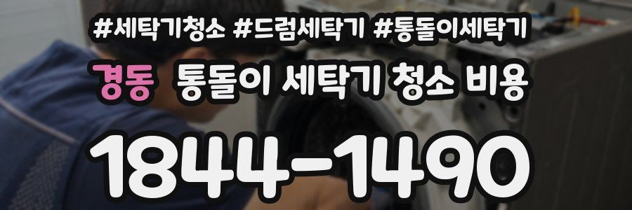 경동 통돌이 세탁기 청소 비용