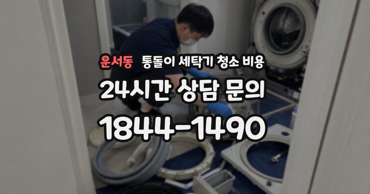 운서동 통돌이 세탁기 청소 비용