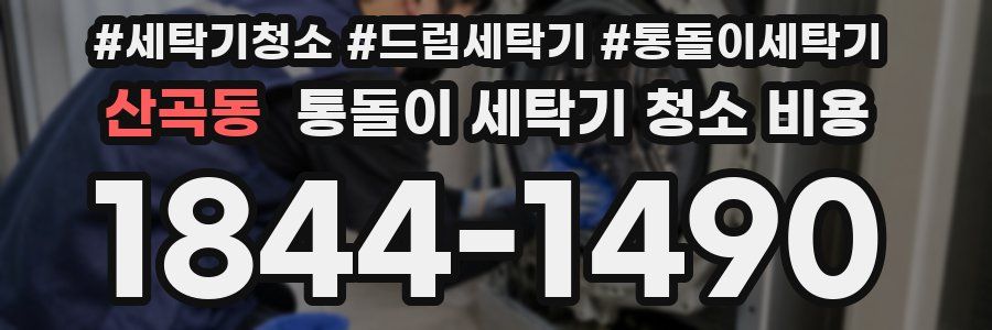 산곡동 통돌이 세탁기 청소 비용