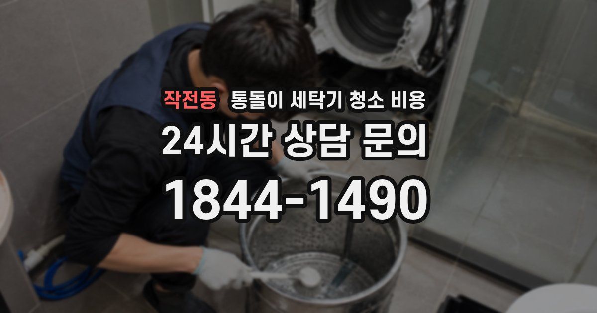 작전동 통돌이 세탁기 청소 비용