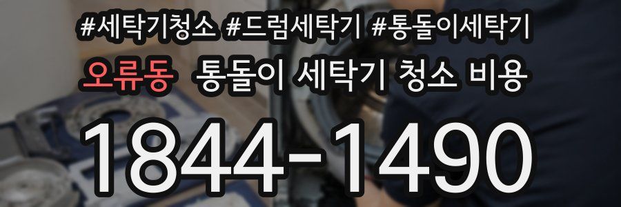 오류동 통돌이 세탁기 청소 비용
