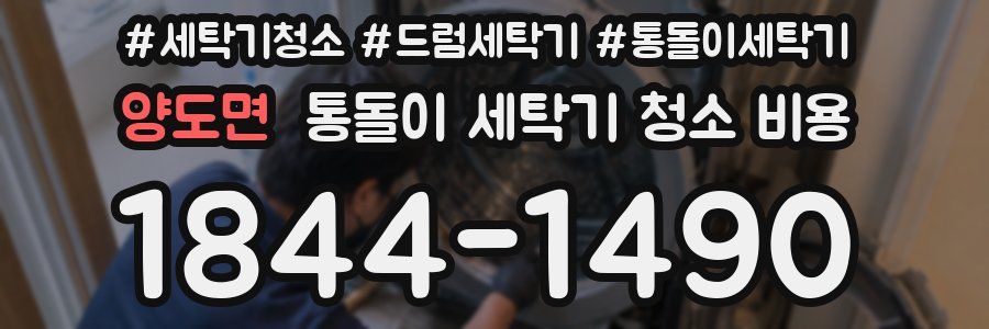 양도면 통돌이 세탁기 청소 비용