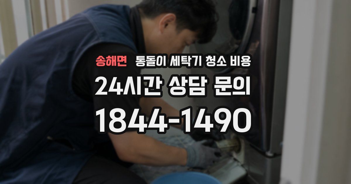 송해면 통돌이 세탁기 청소 비용