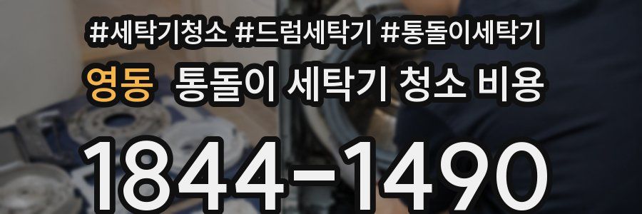 영동 통돌이 세탁기 청소 비용