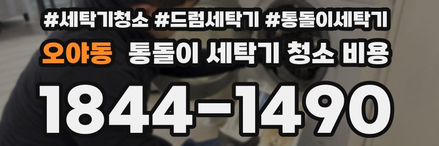 오야동 통돌이 세탁기 청소 비용