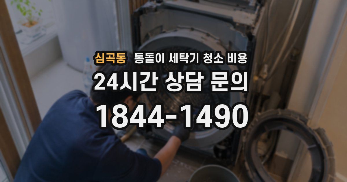심곡동 통돌이 세탁기 청소 비용