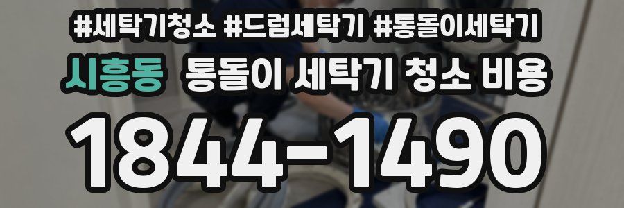 시흥동 통돌이 세탁기 청소 비용