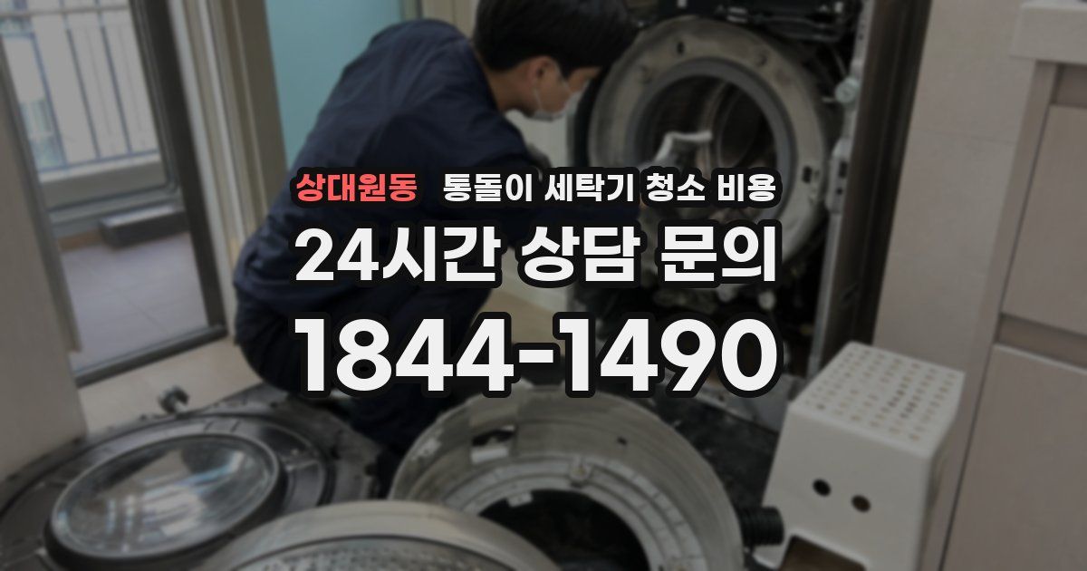 상대원동 통돌이 세탁기 청소 비용