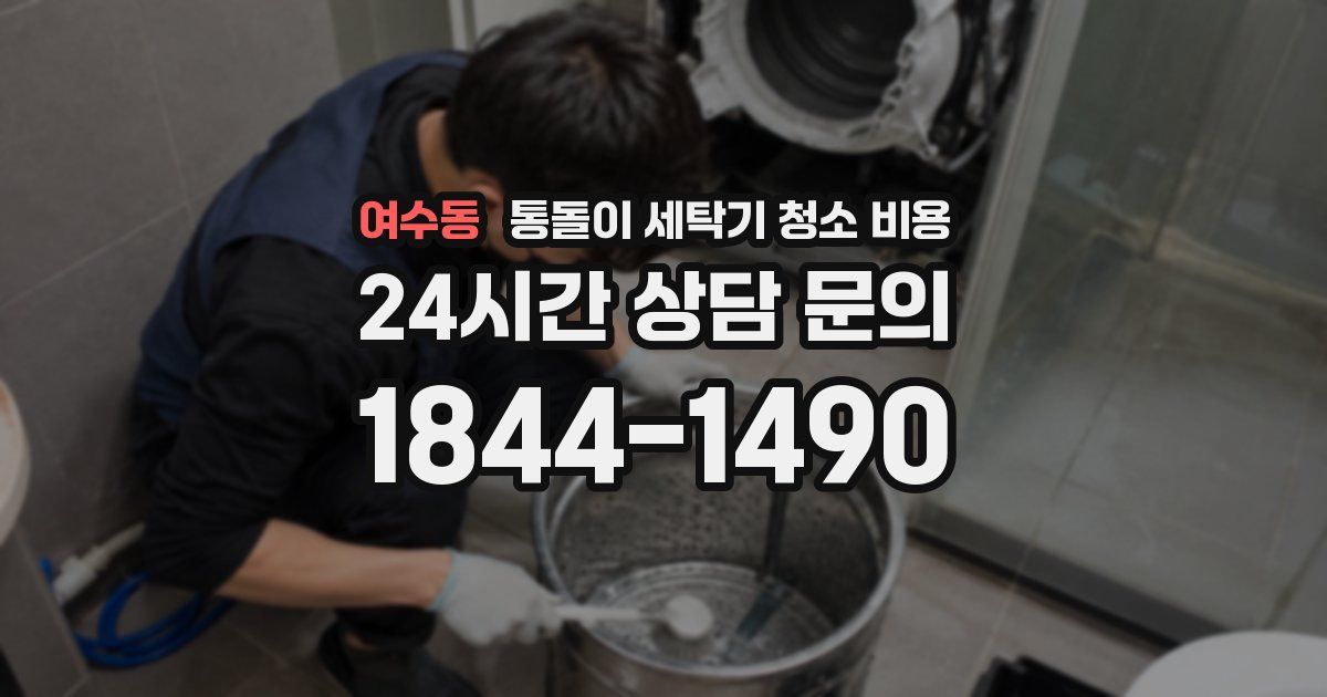 여수동 통돌이 세탁기 청소 비용