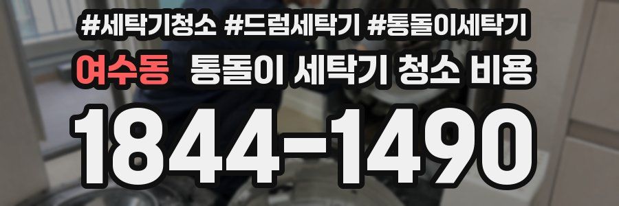 여수동 통돌이 세탁기 청소 비용