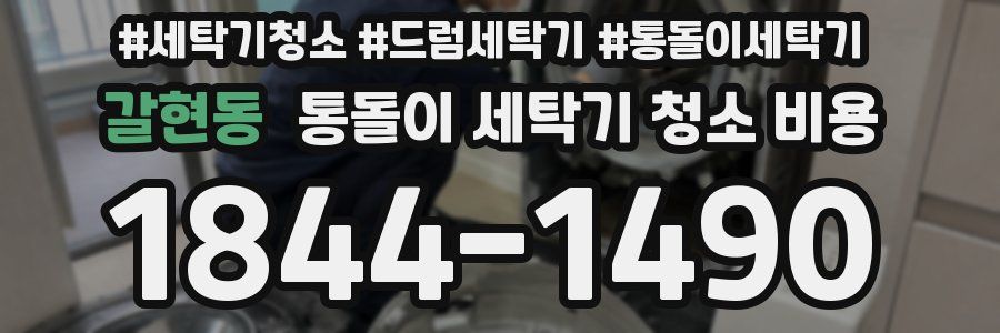 갈현동 통돌이 세탁기 청소 비용