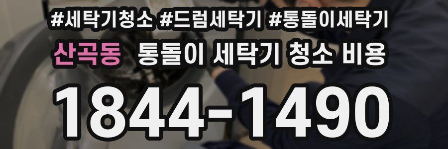 산곡동 통돌이 세탁기 청소 비용