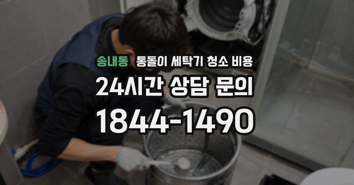 송내동 통돌이 세탁기 청소 비용