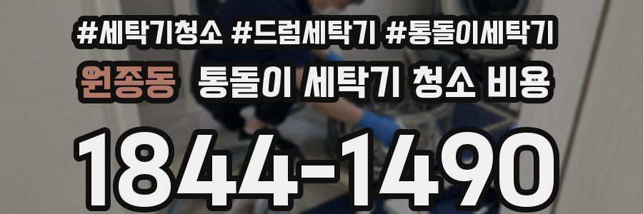 원종동 통돌이 세탁기 청소 비용