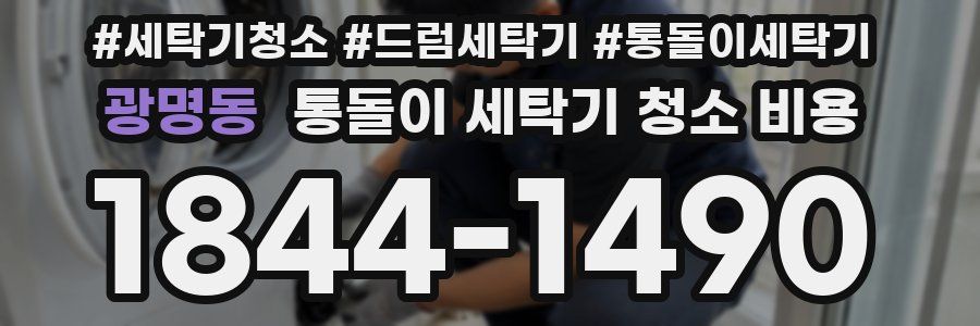 광명동 통돌이 세탁기 청소 비용
