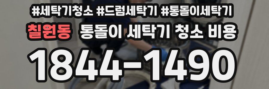 칠원동 통돌이 세탁기 청소 비용
