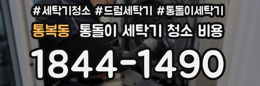 통복동 통돌이 세탁기 청소 비용
