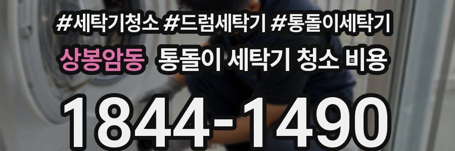 상봉암동 통돌이 세탁기 청소 비용