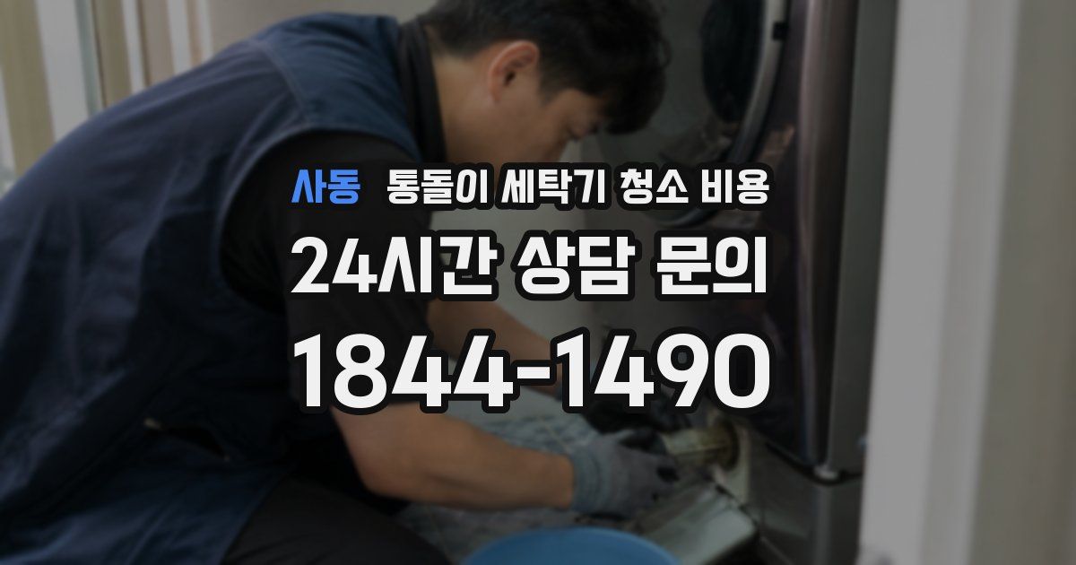 사동 통돌이 세탁기 청소 비용