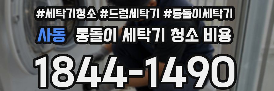 사동 통돌이 세탁기 청소 비용