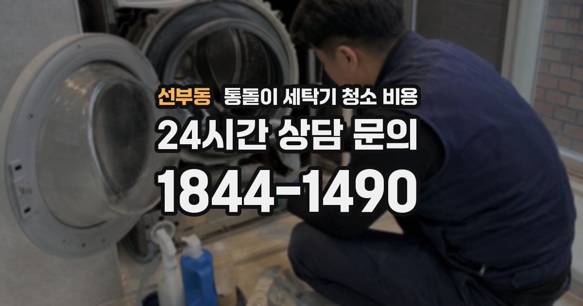 선부동 통돌이 세탁기 청소 비용