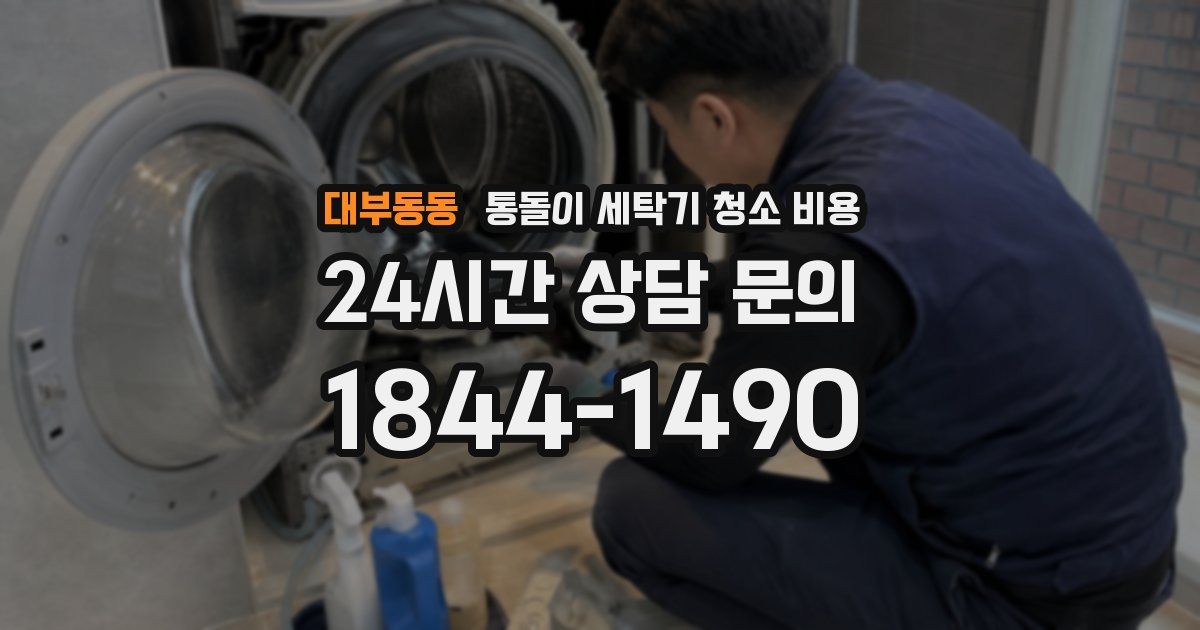 대부동동 통돌이 세탁기 청소 비용