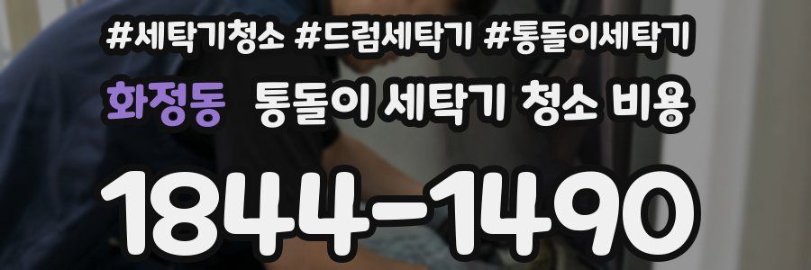 화정동 통돌이 세탁기 청소 비용