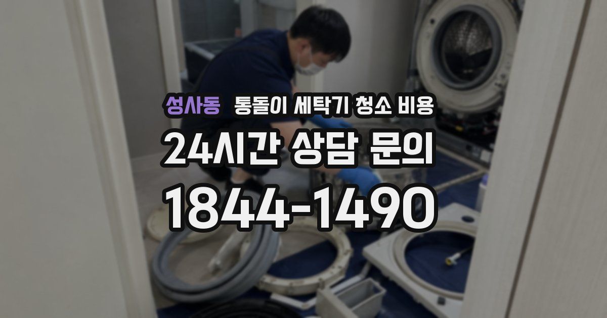성사동 통돌이 세탁기 청소 비용