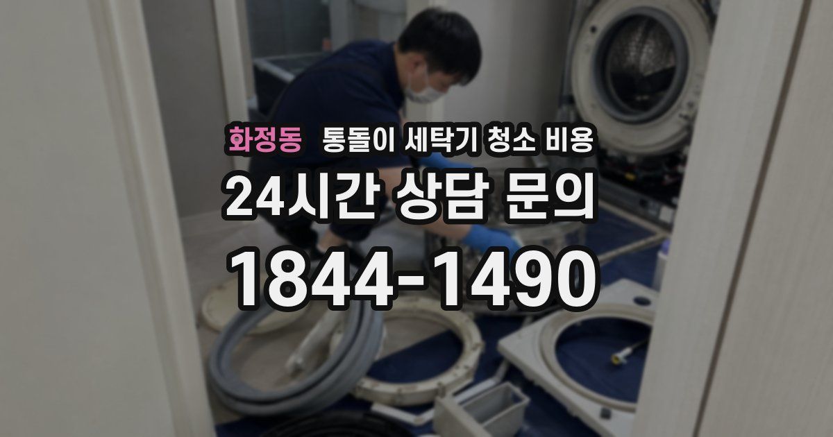 화정동 통돌이 세탁기 청소 비용