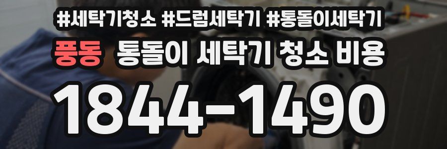 풍동 통돌이 세탁기 청소 비용