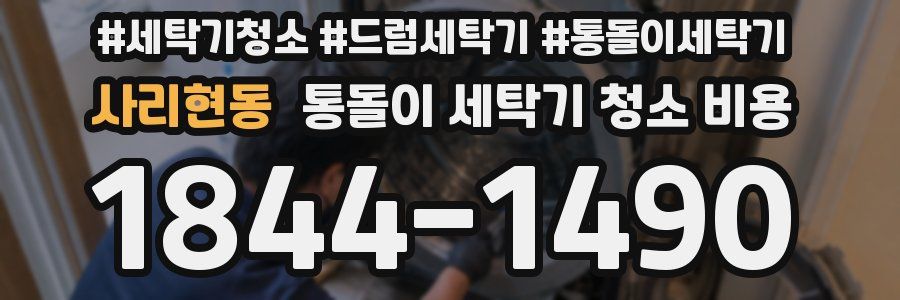 사리현동 통돌이 세탁기 청소 비용