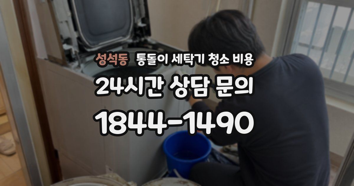 성석동 통돌이 세탁기 청소 비용