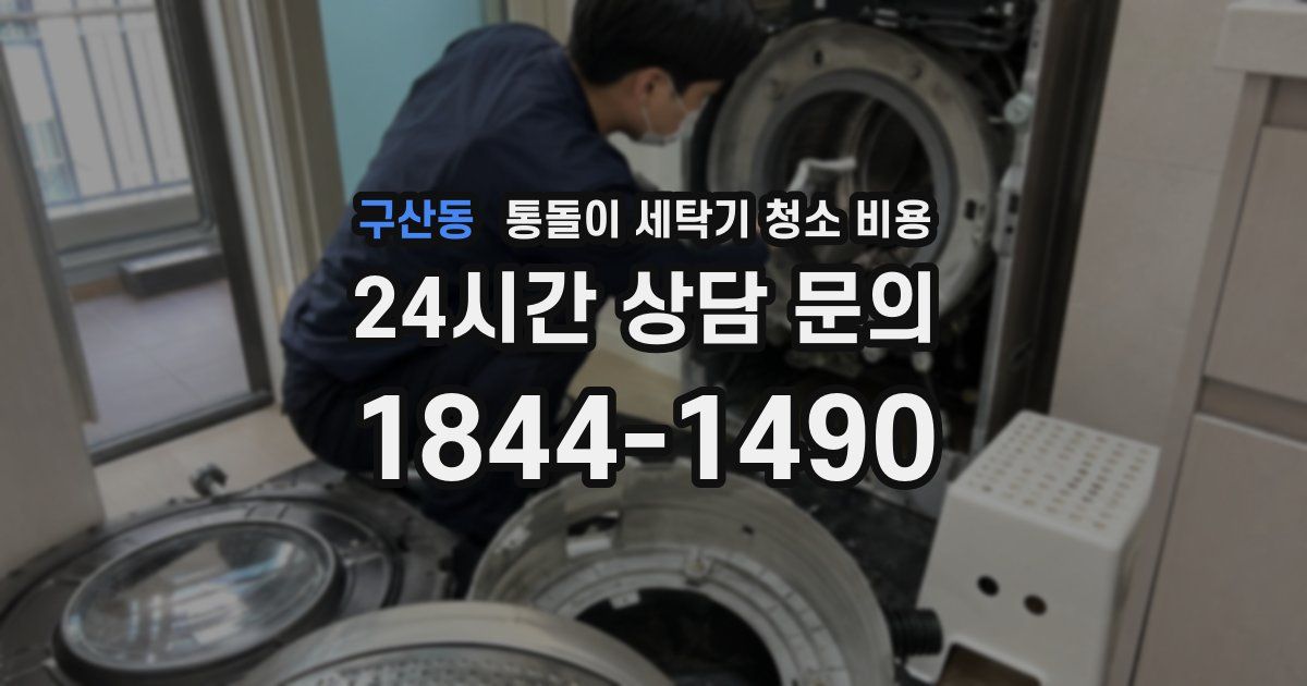 구산동 통돌이 세탁기 청소 비용