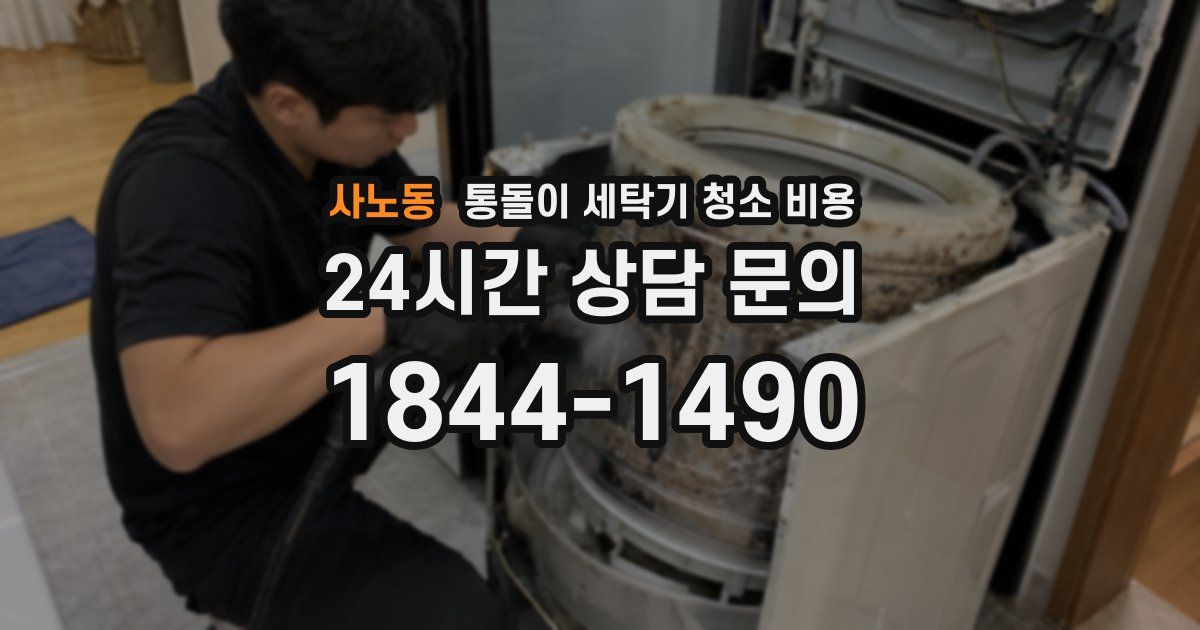 사노동 통돌이 세탁기 청소 비용