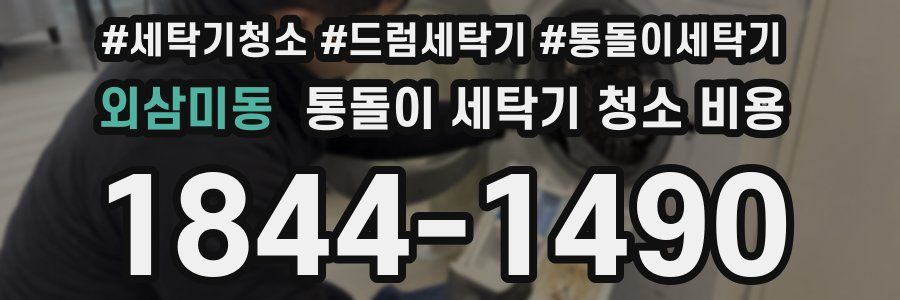 외삼미동 통돌이 세탁기 청소 비용
