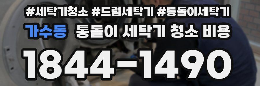 가수동 통돌이 세탁기 청소 비용