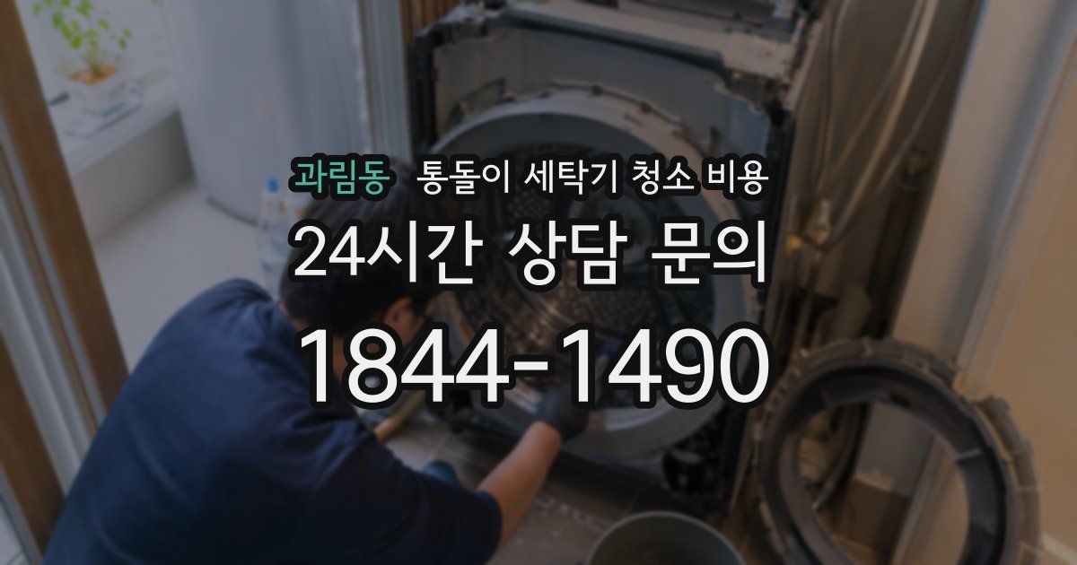 과림동 통돌이 세탁기 청소 비용
