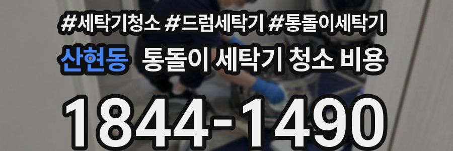 산현동 통돌이 세탁기 청소 비용