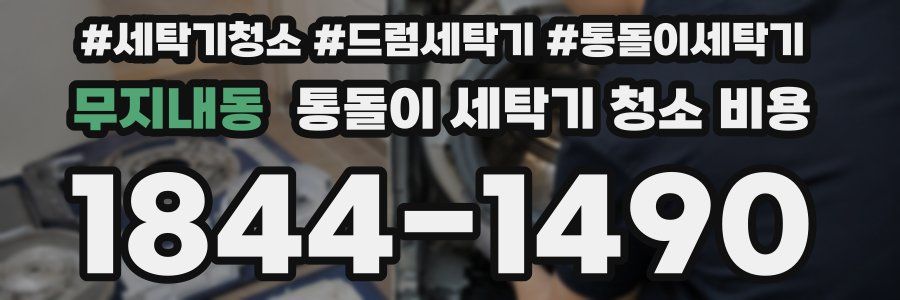 무지내동 통돌이 세탁기 청소 비용