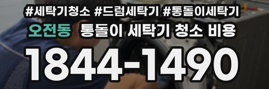 오전동 통돌이 세탁기 청소 비용