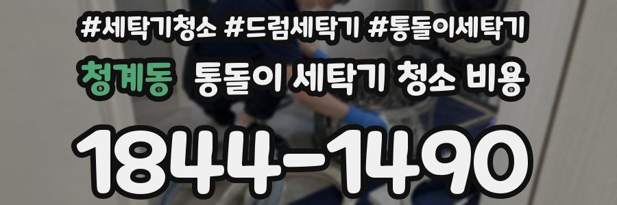 청계동 통돌이 세탁기 청소 비용