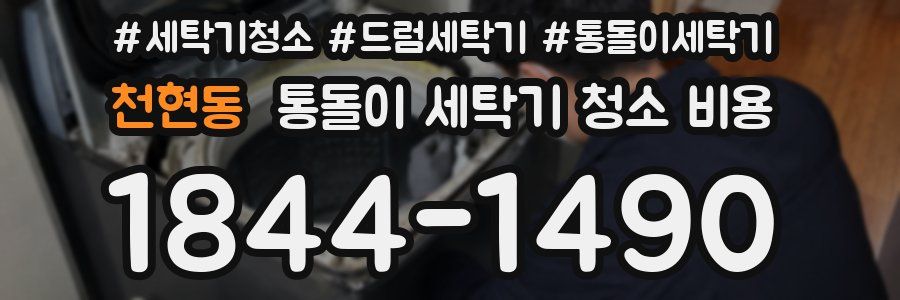 천현동 통돌이 세탁기 청소 비용