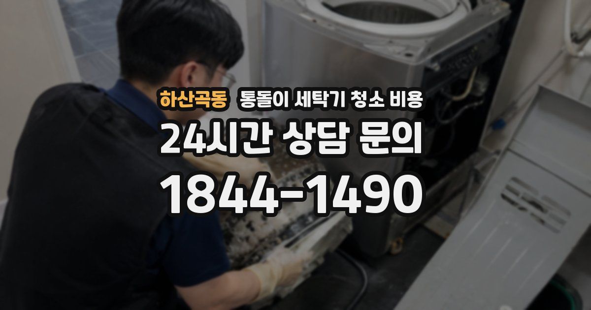 하산곡동 통돌이 세탁기 청소 비용