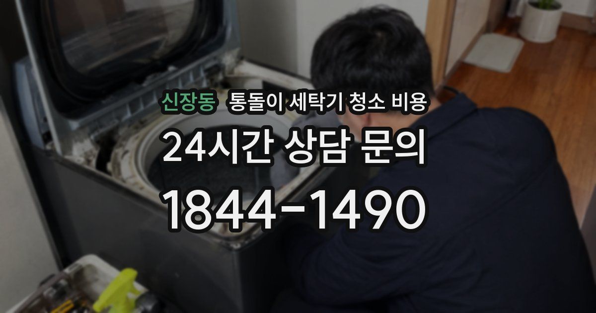 신장동 통돌이 세탁기 청소 비용