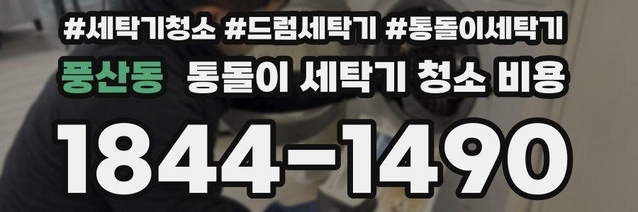 풍산동 통돌이 세탁기 청소 비용