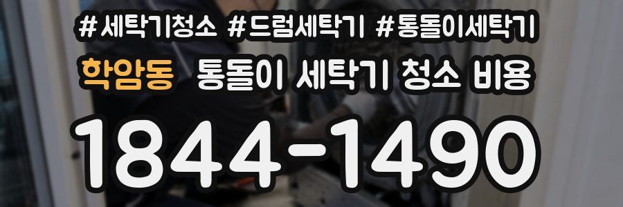학암동 통돌이 세탁기 청소 비용